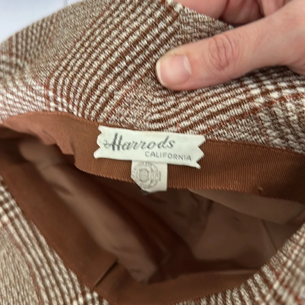 Vintage Plaid Bucket Hat Burberry Old Money aesthetic Sun Hat